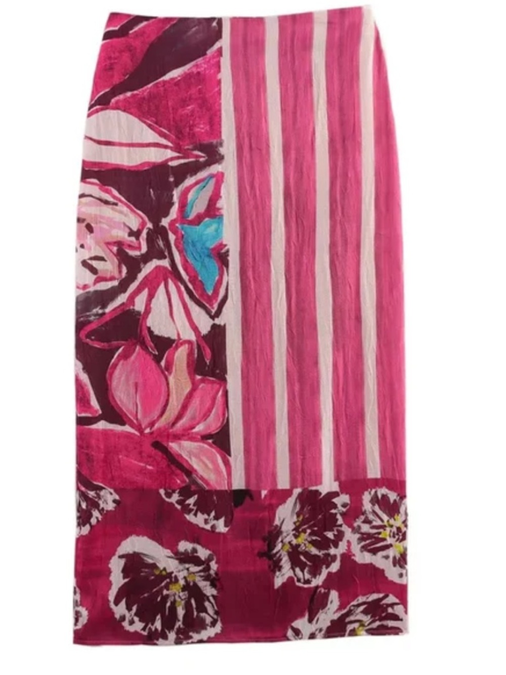 Zara Floral Print Midi Skirt